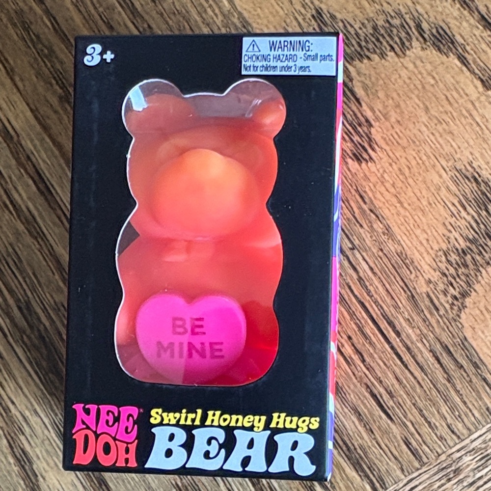 Swirl Honey Hugs Bear - Pink/Orange Squishy Toy